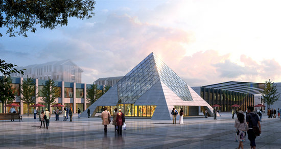 格尔木金字塔网架